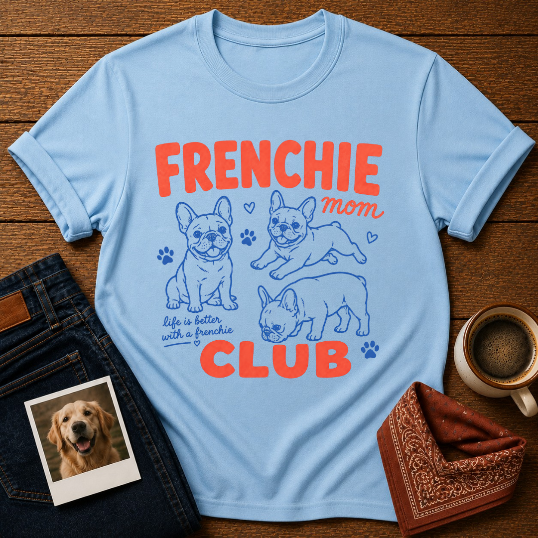 Frenchie Mom Club T-Shirt
