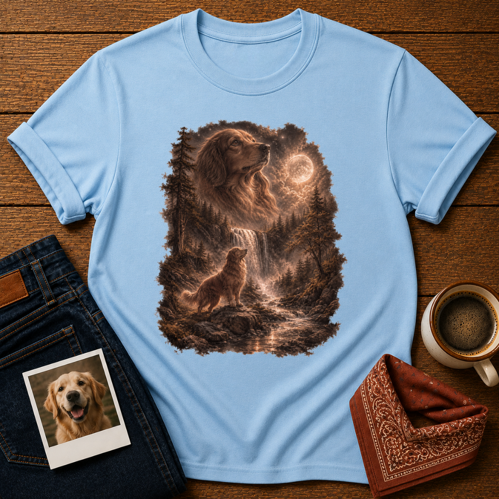 Dog Howling to the Moon T-Shirt