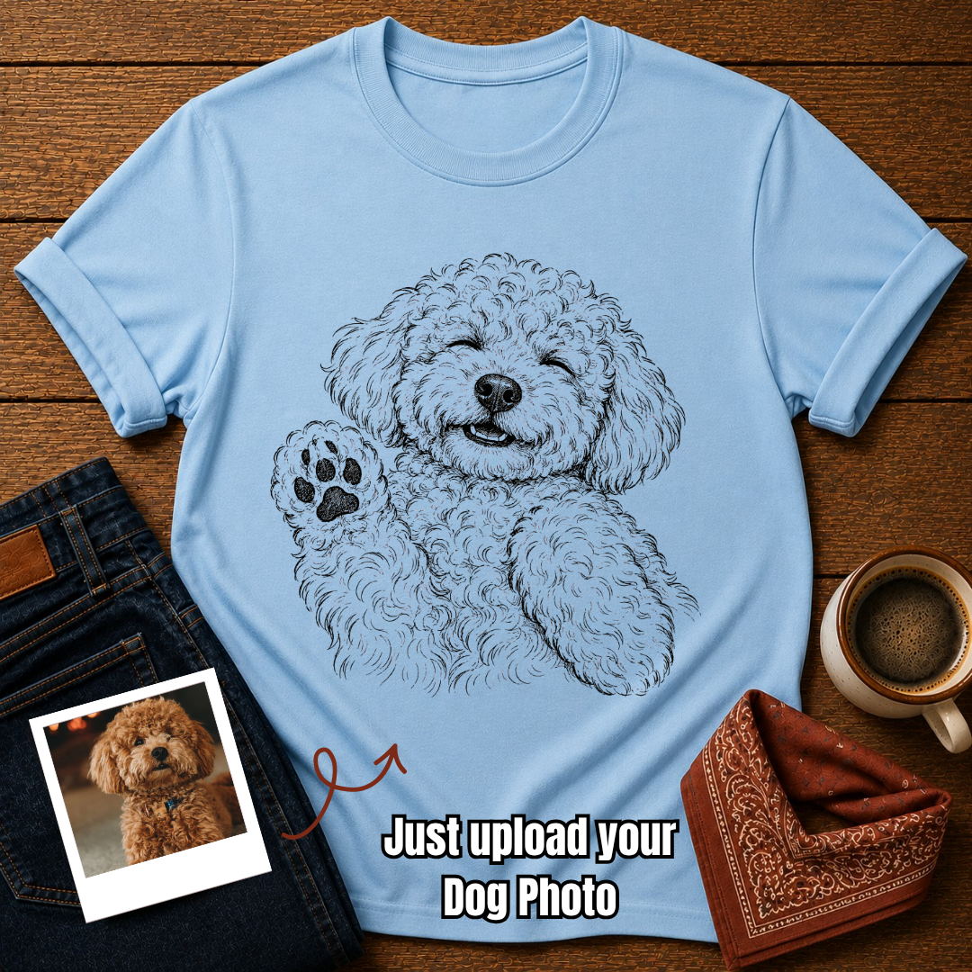 Custom Happy Smile Dog T-Shirt