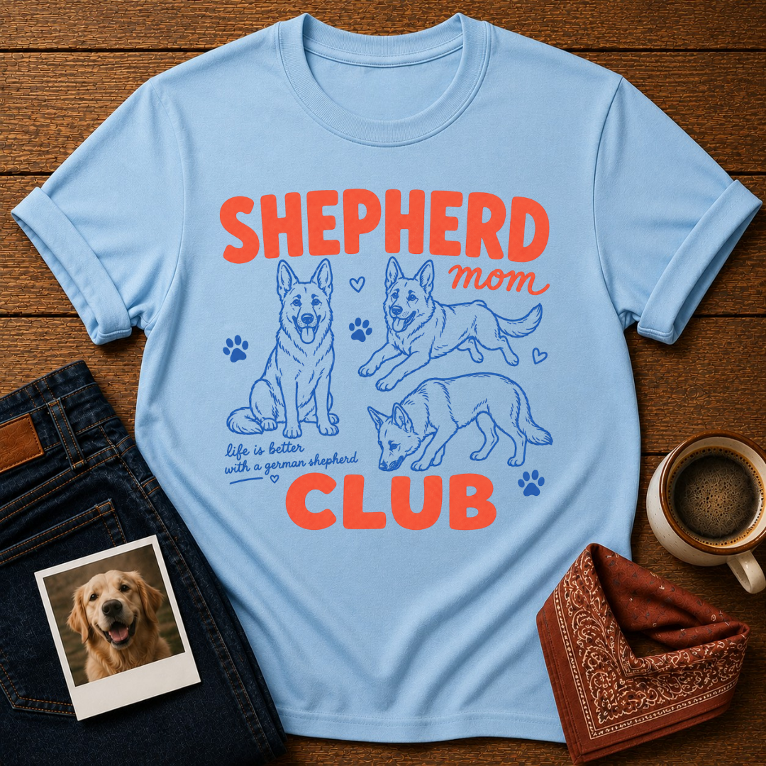 Shepherd Mom Club T-Shirt