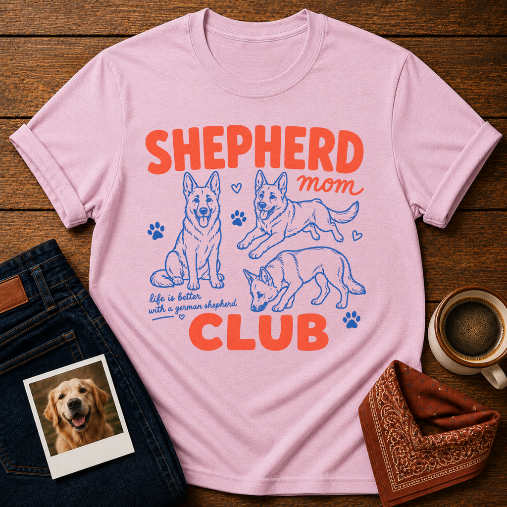 Shepherd Mom Club T-Shirt