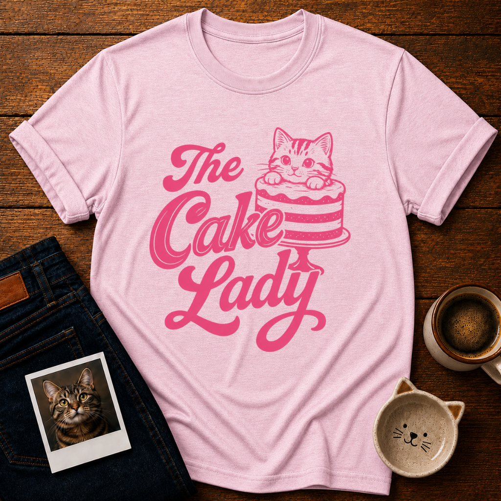 Cake Lady Cat T-Shirt