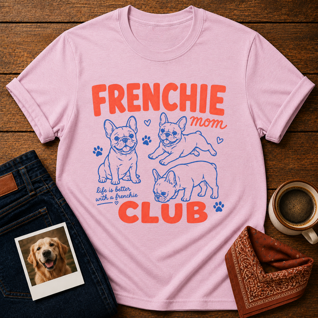 Frenchie Mom Club T-Shirt