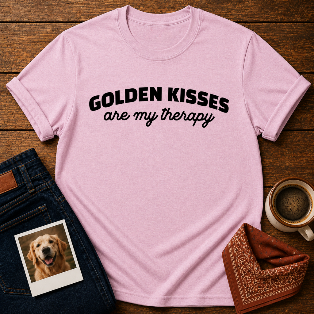 Golden Kisses Are Therapy T-Shirt