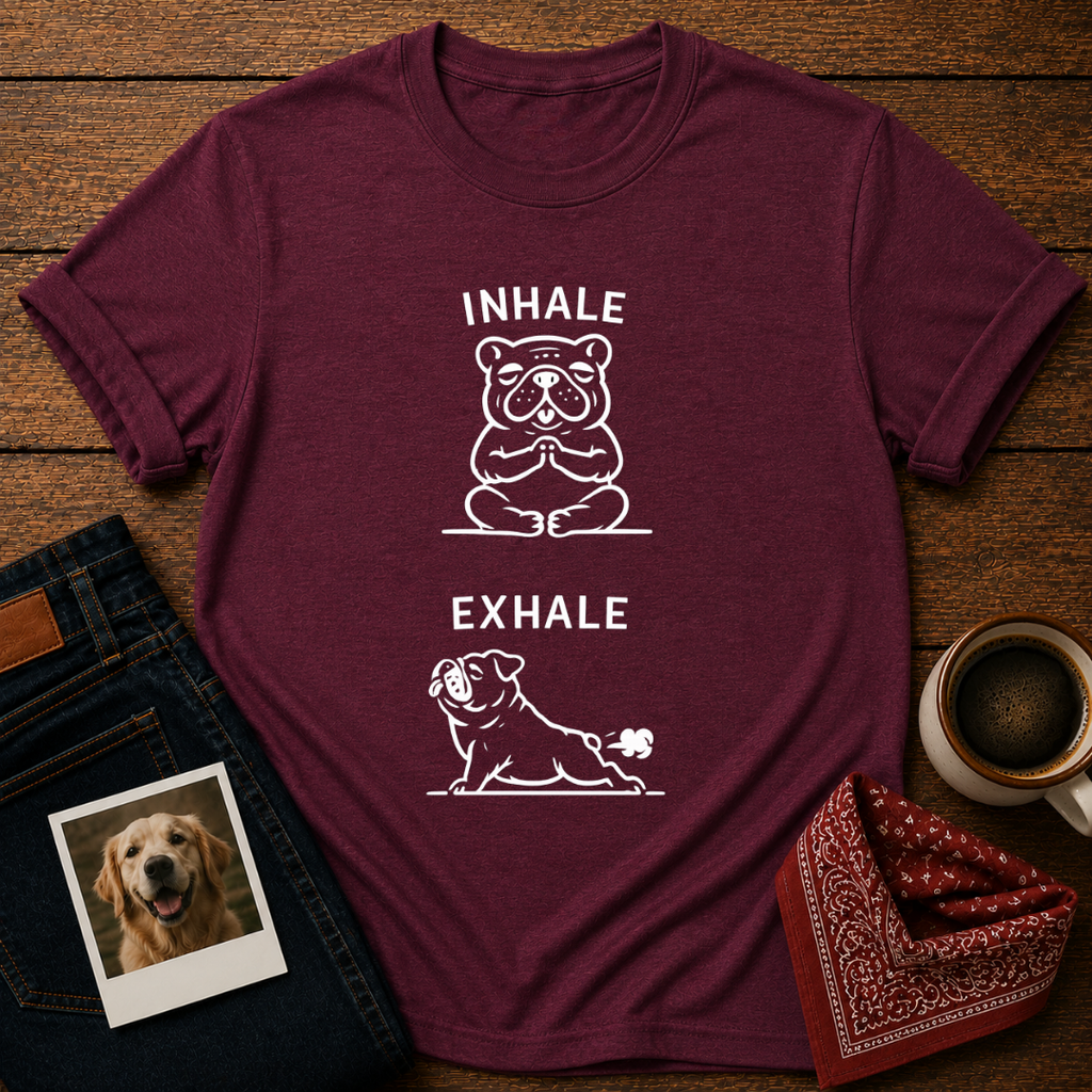 Inhale Exhale Bulldog T-Shirt