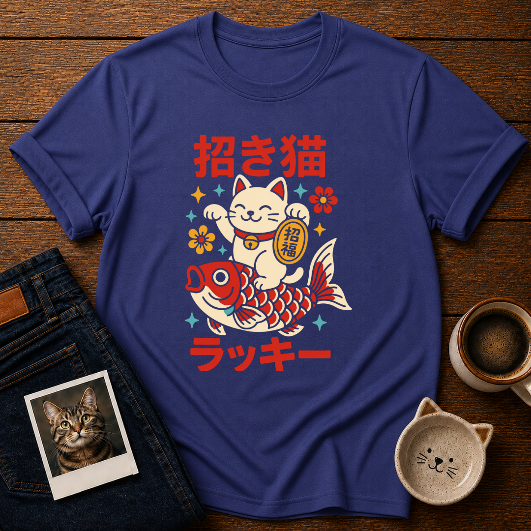 Lucky Maneki Cat T-Shirt