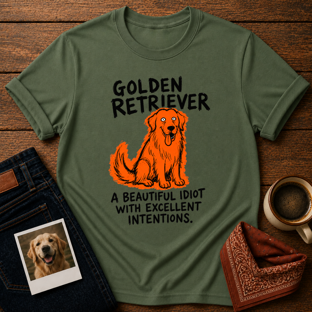Golden Retriever Logic T-Shirt