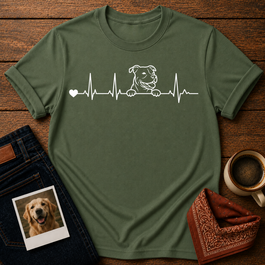 My Heart Beats Dog T-Shirt
