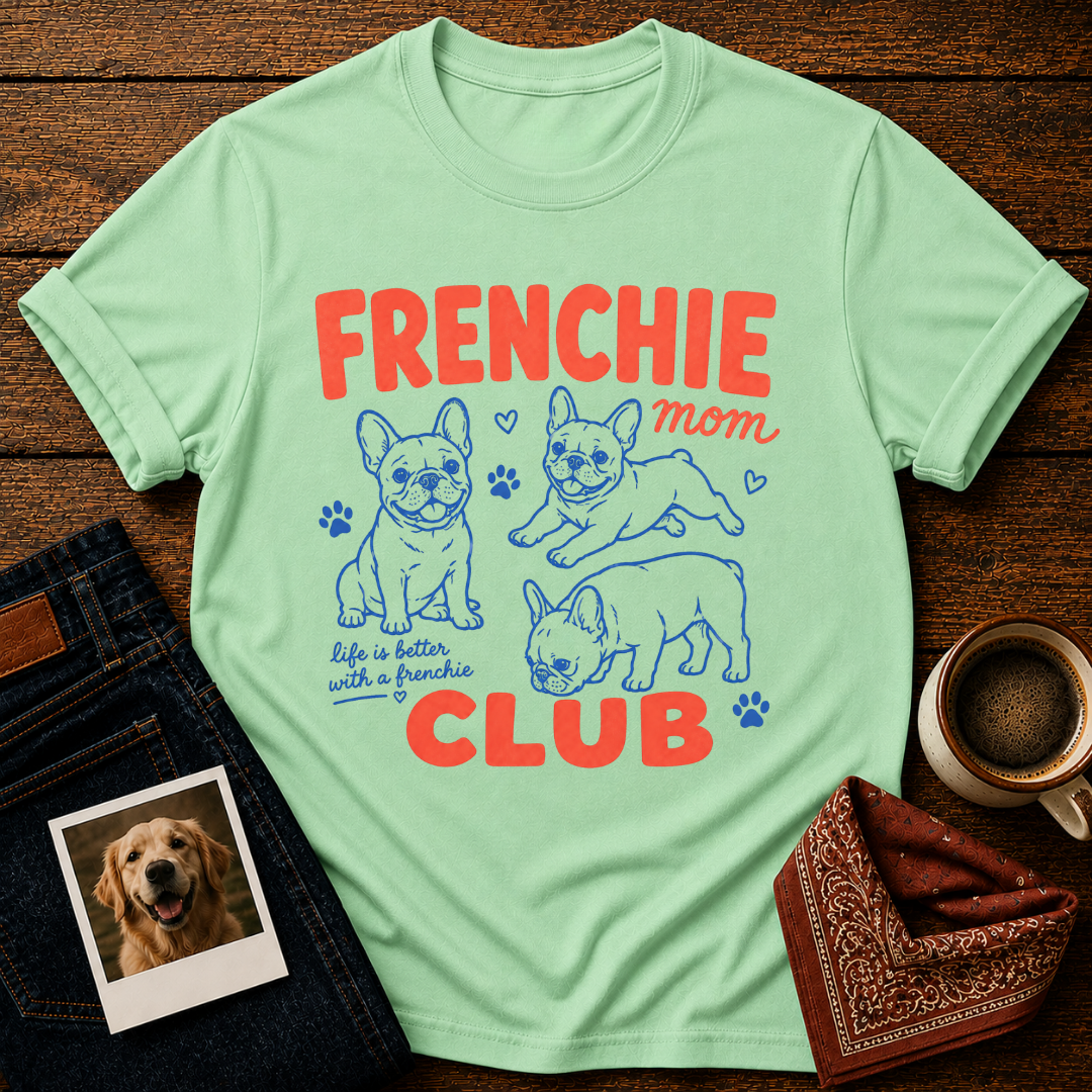 Frenchie Mom Club T-Shirt