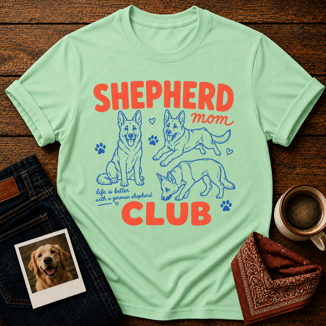Shepherd Mom Club T-Shirt