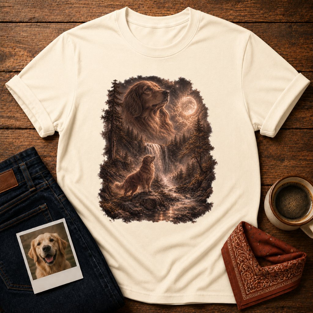 Dog Howling to the Moon T-Shirt