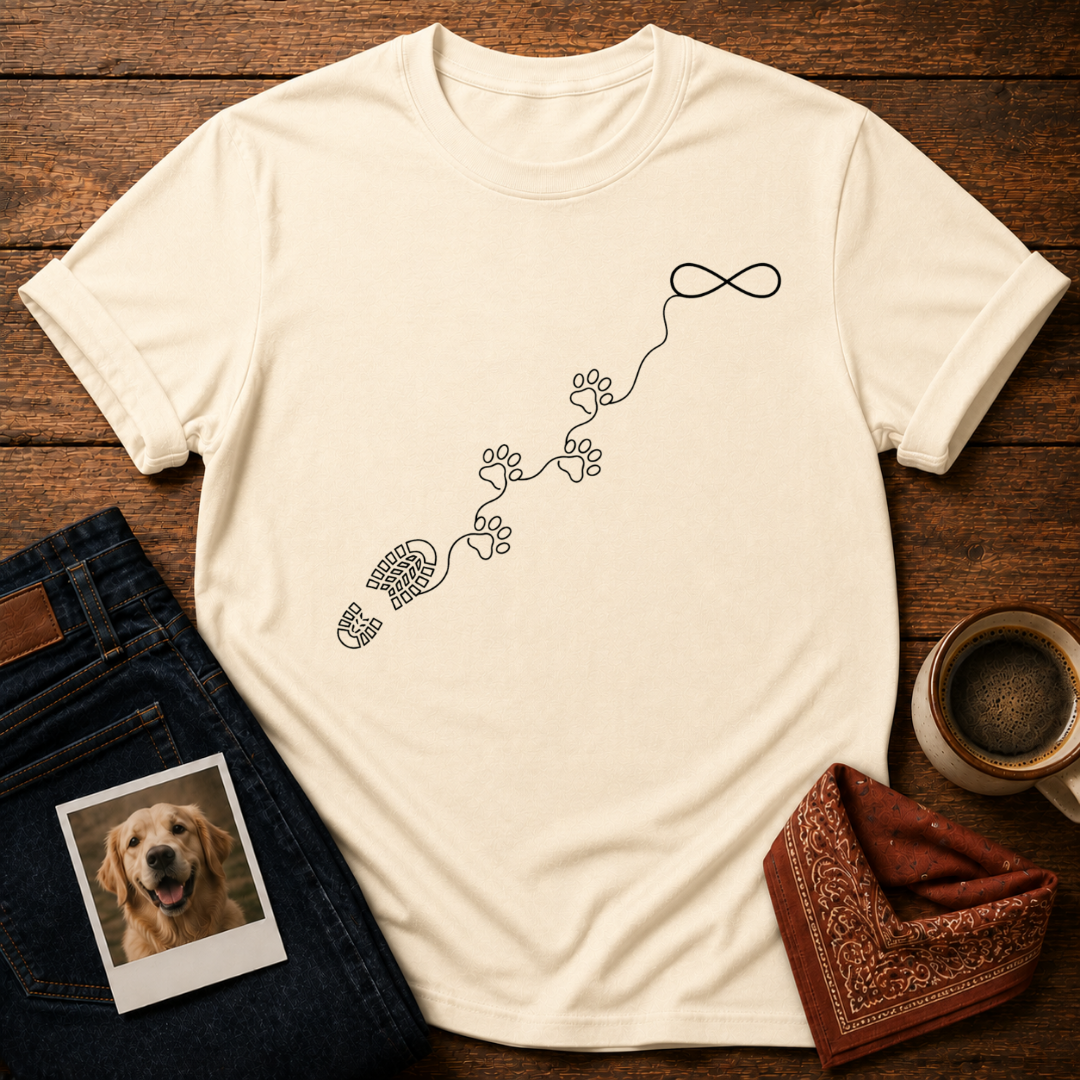 Pawprints Never Leave T-Shirt