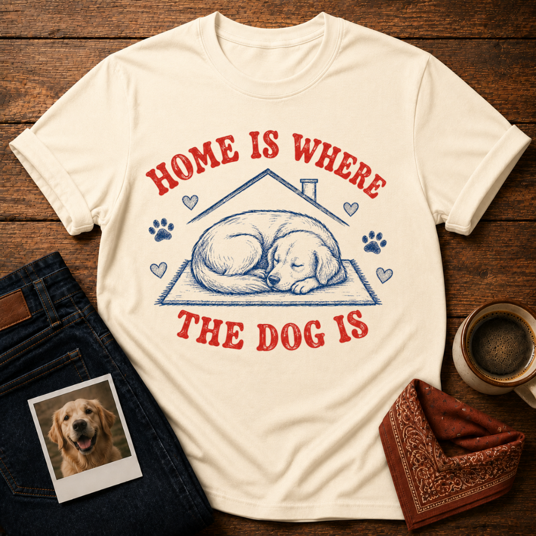 Home is where the dog is T-Shirt