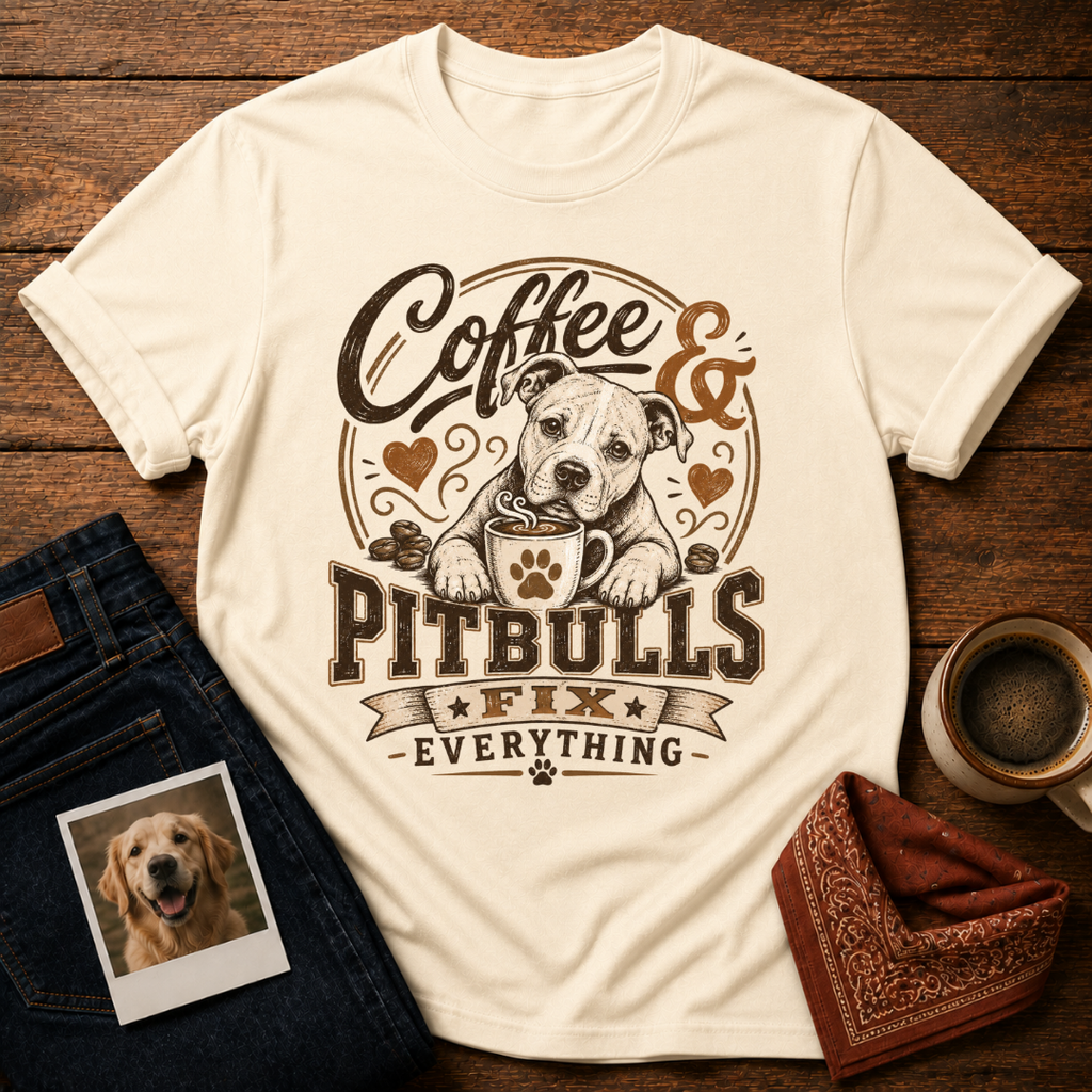 Coffee & Pitbulls T-Shirt
