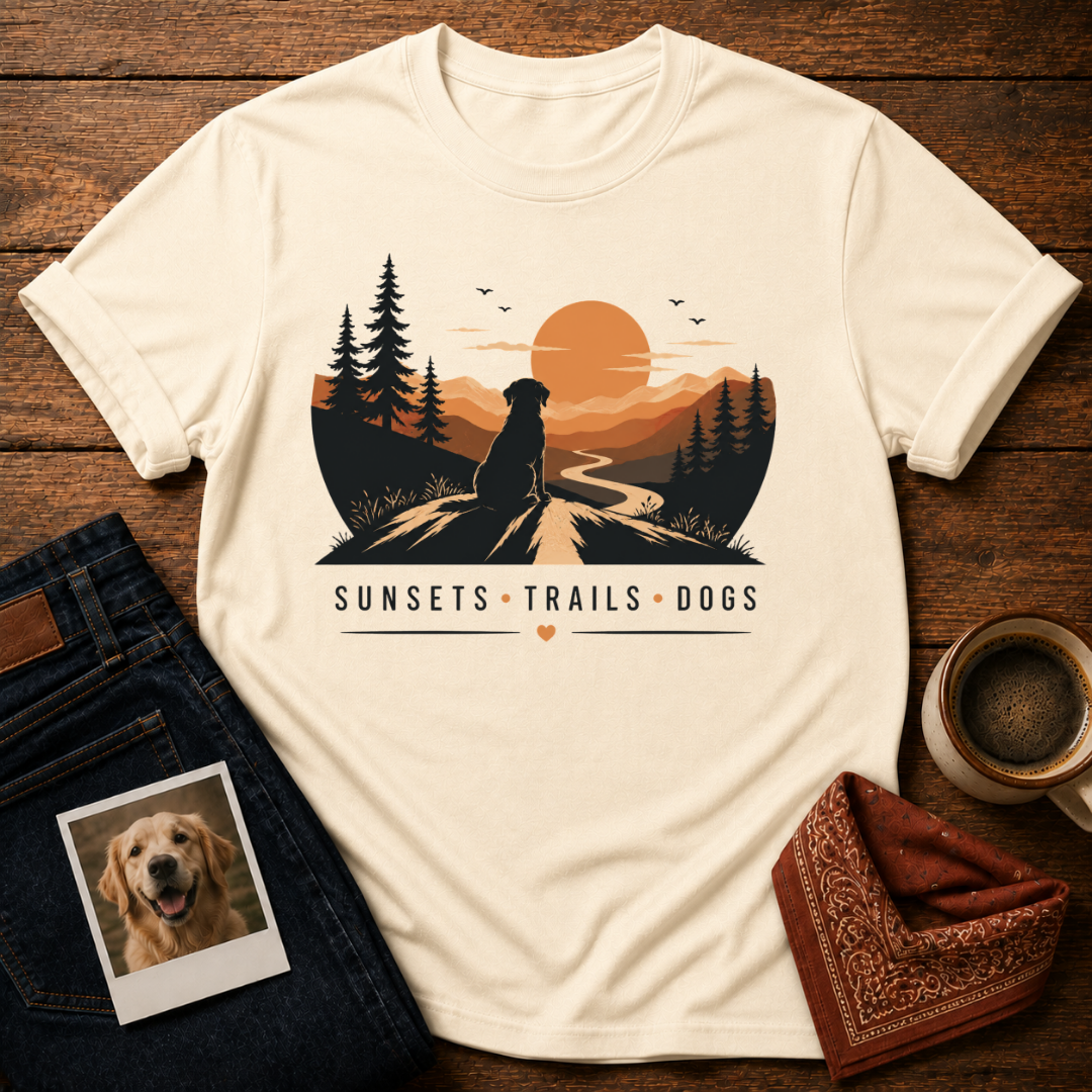 Sunsets, Trails & Dog Hair T-Shirt