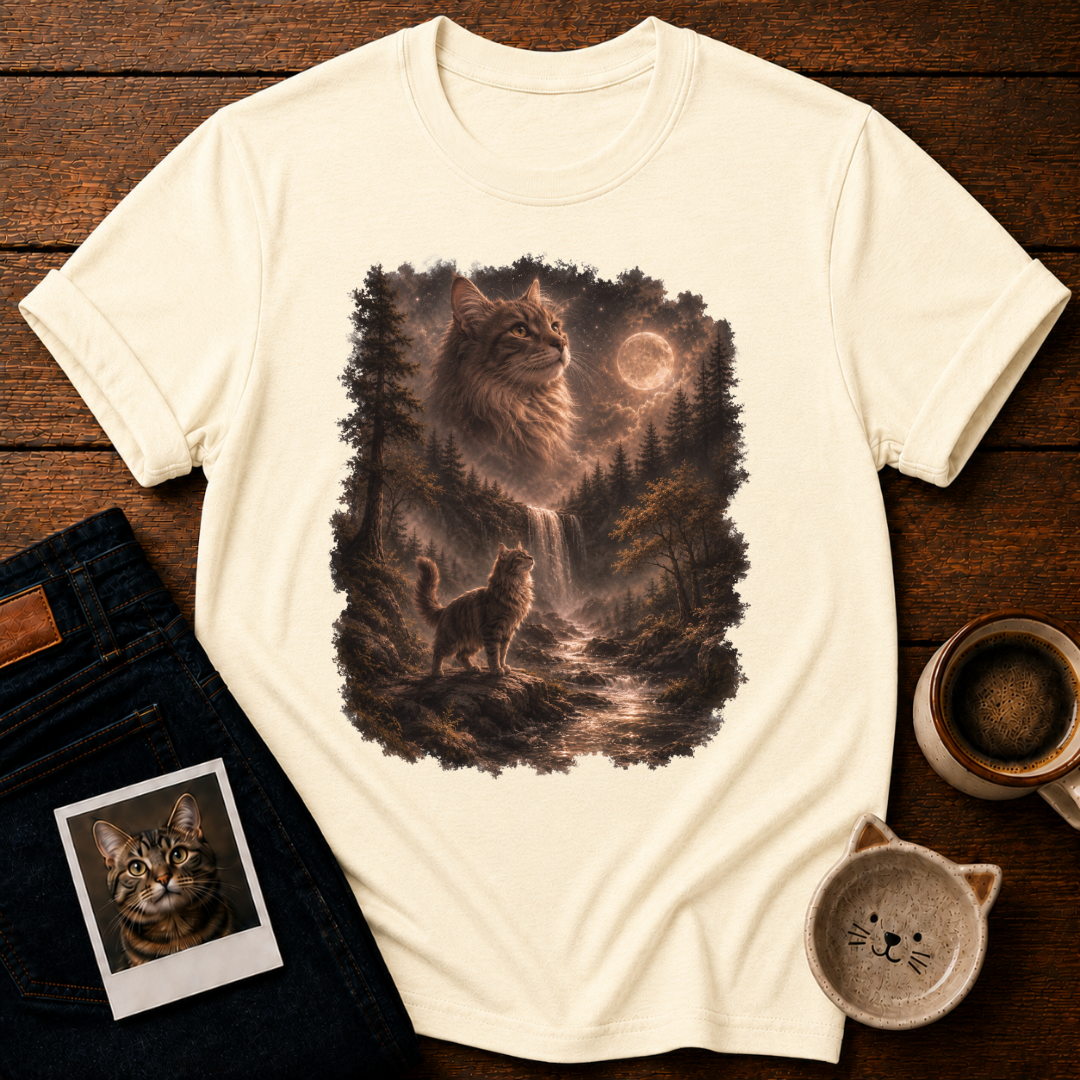 Moonlit Cat Spirit T-Shirt