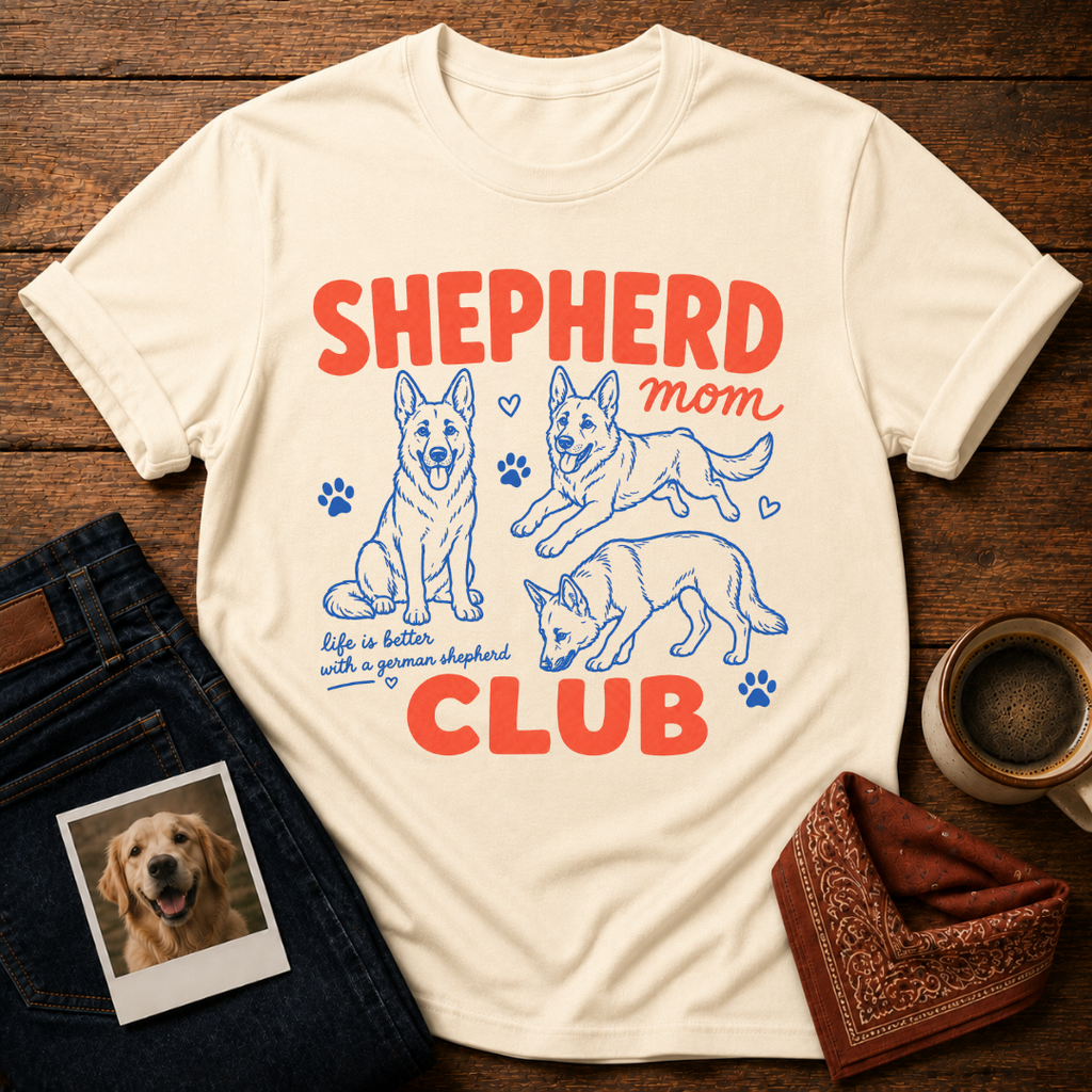 Shepherd Mom Club T-Shirt