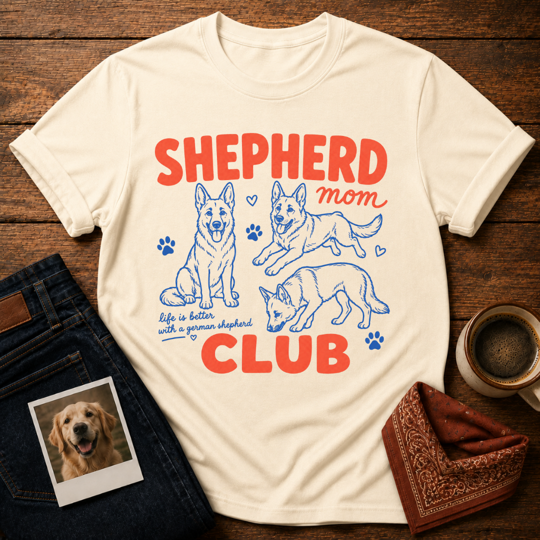 Shepherd Mom Club T-Shirt