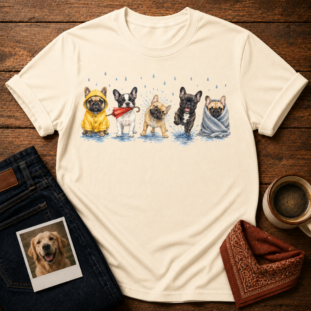 Frenchie Rainy Day T-Shirt