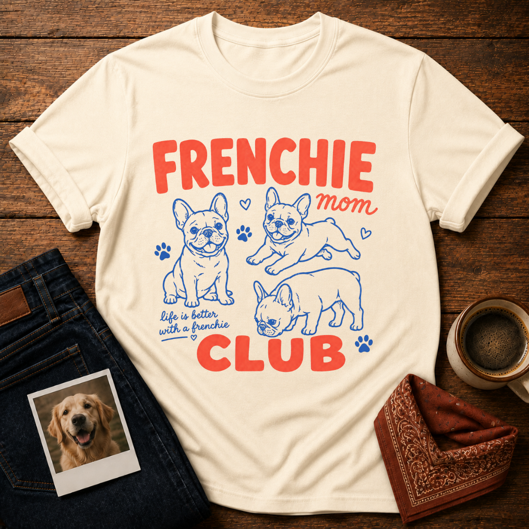 Frenchie Mom Club T-Shirt