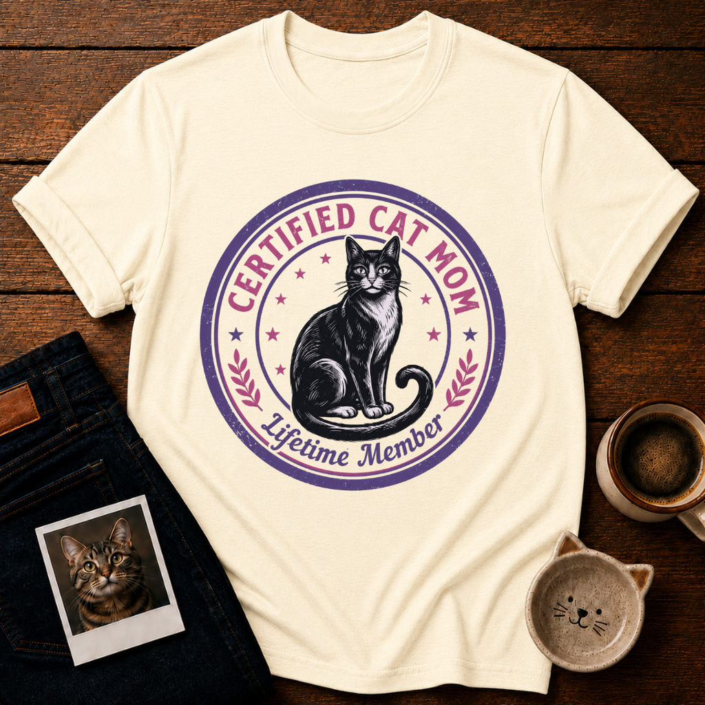 Certified Cat Mom T-Shirt