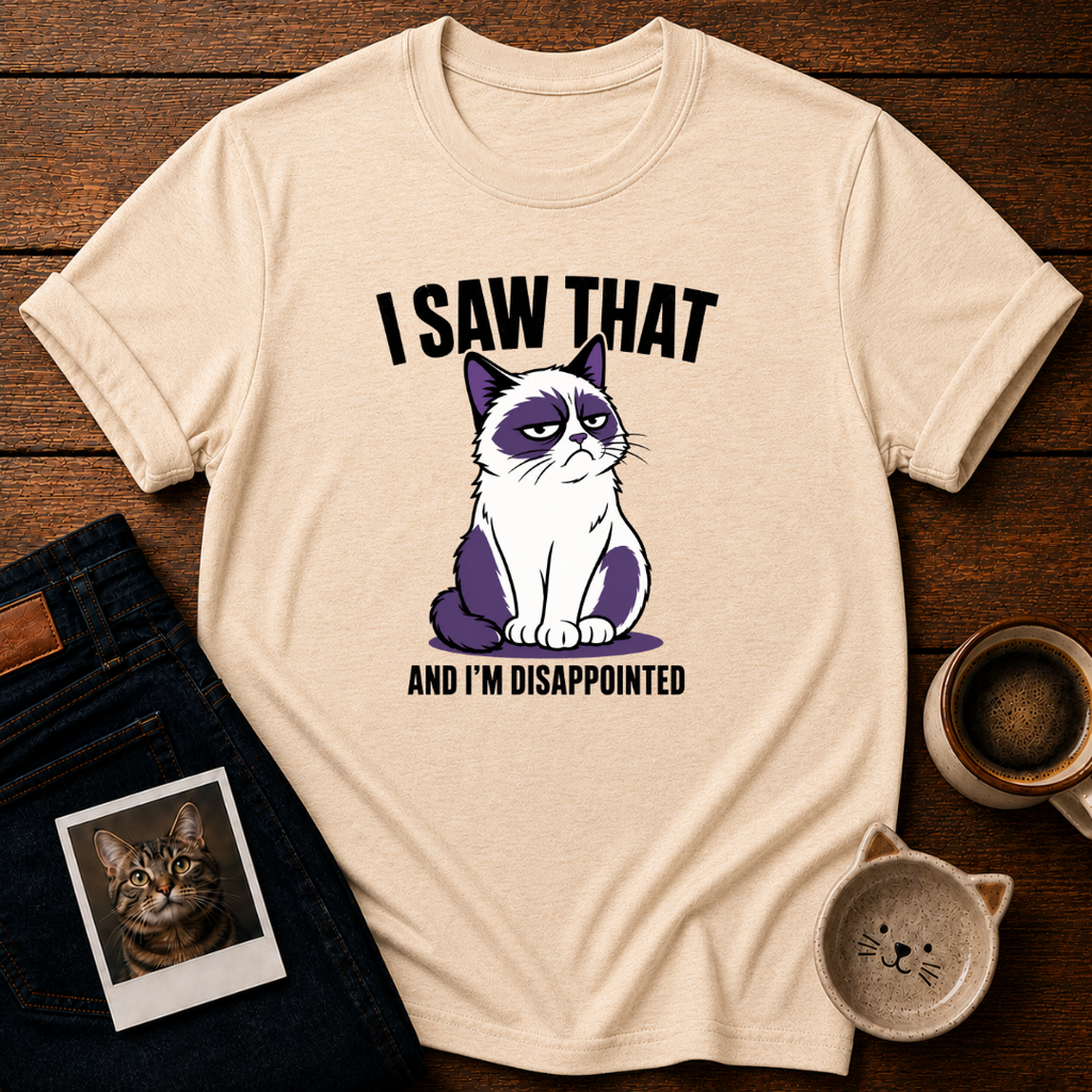 Disappointed Cat T-Shirt