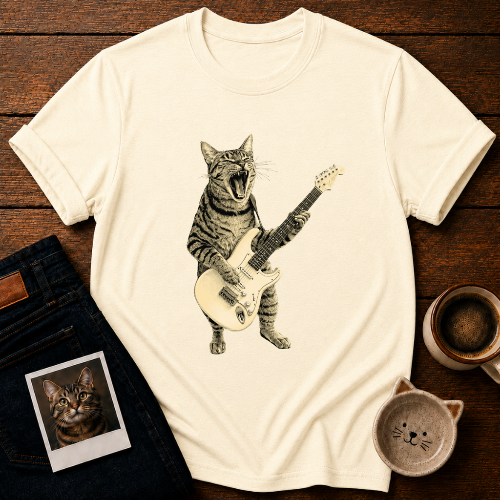 Rockstar Cat T-Shirt