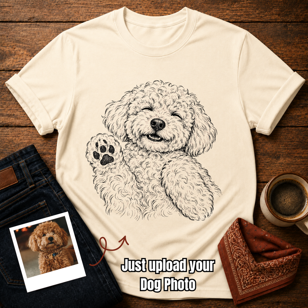 Custom Happy Smile Dog T-Shirt