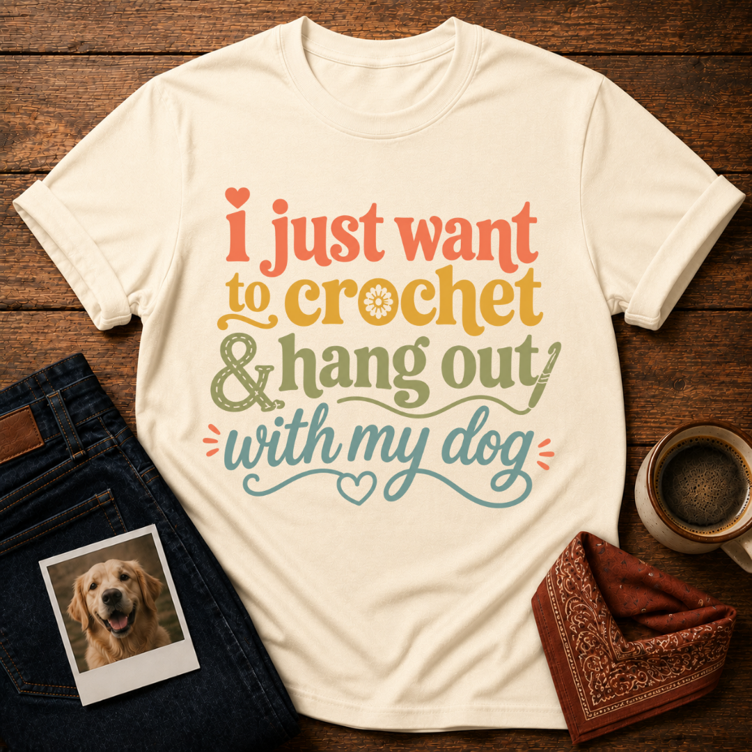 My Dog & My Crochet Era T-Shirt