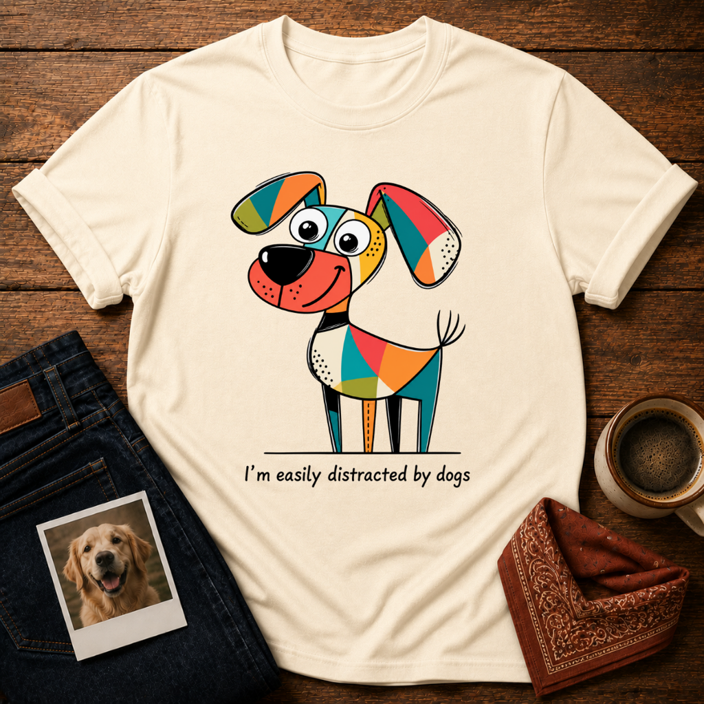 Easily Distracted by Dogs T-Shirt