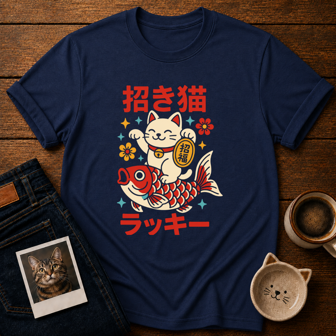 Lucky Maneki Cat T-Shirt