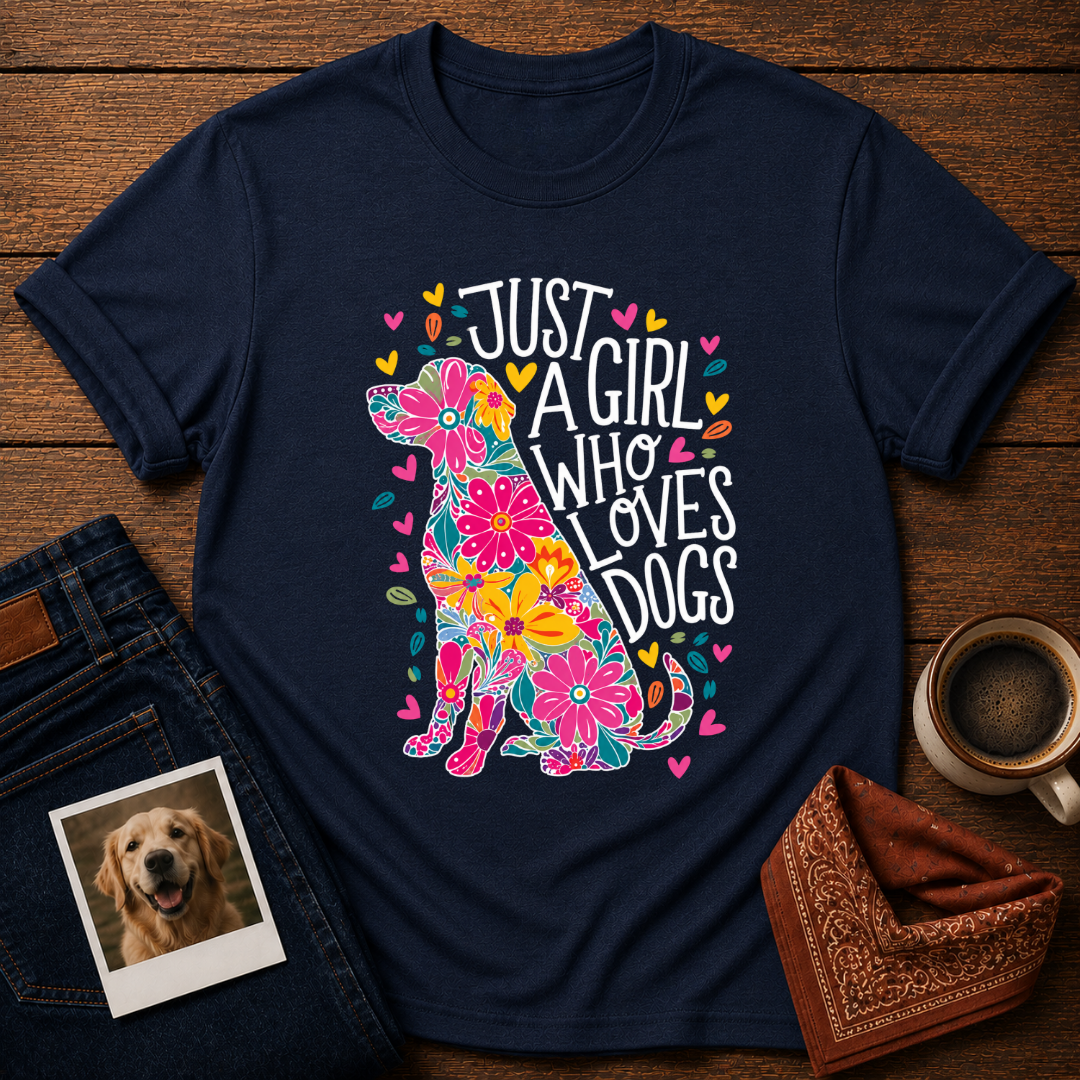 Just A Girl Who Loves Dogs T-Shirt