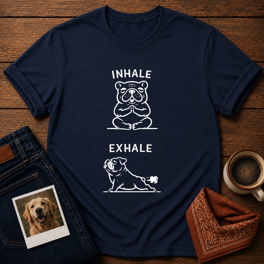 Inhale Exhale Bulldog T-Shirt
