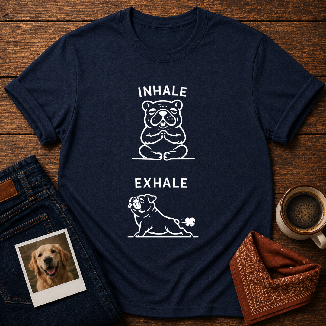 Inhale Exhale Bulldog T-Shirt