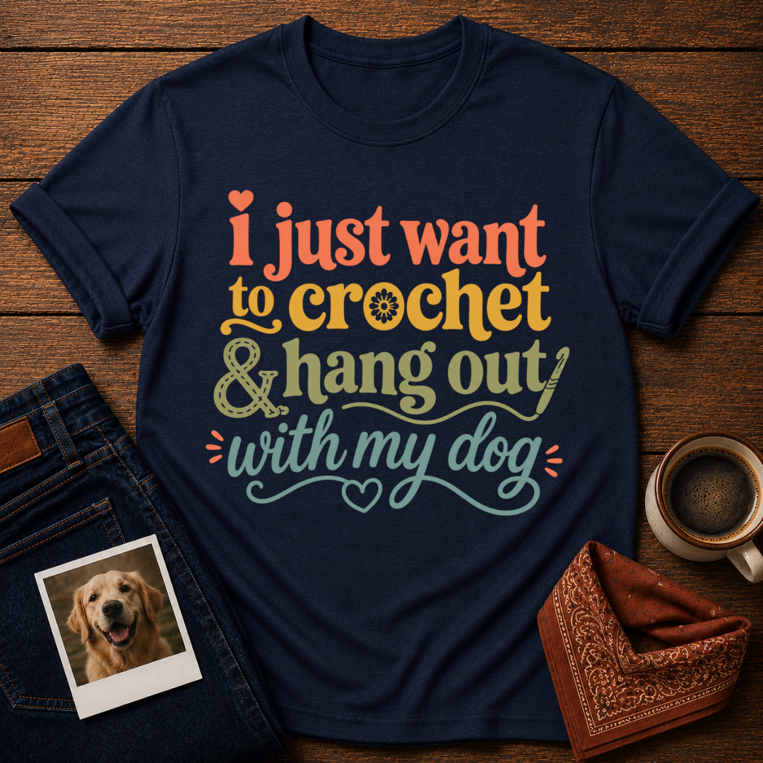 My Dog & My Crochet Era T-Shirt