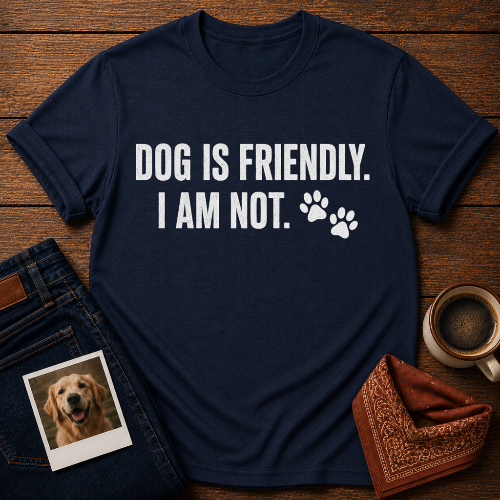 Dog Friendly, Human Not T-Shirt