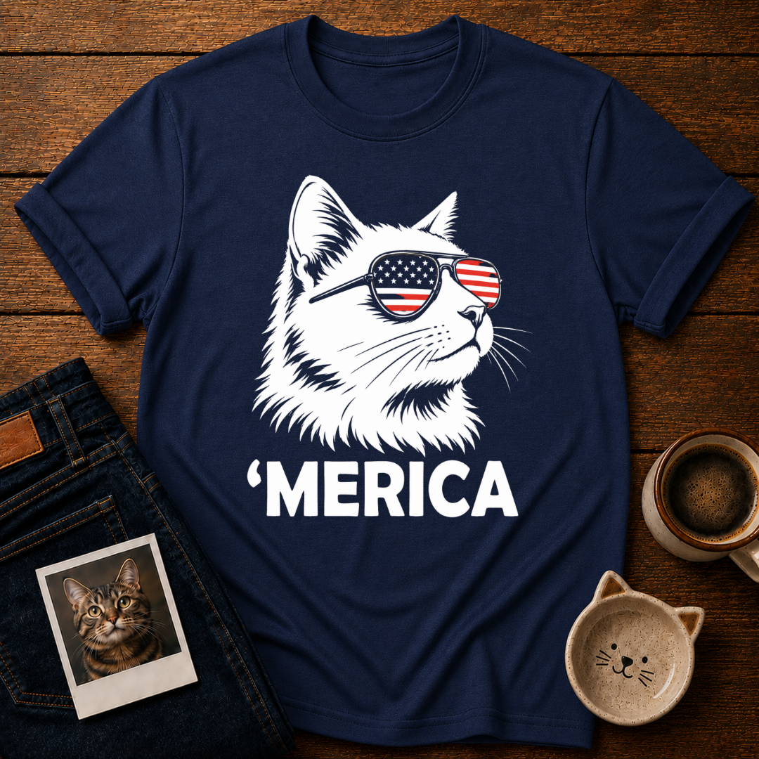 Merica Cat T-Shirt