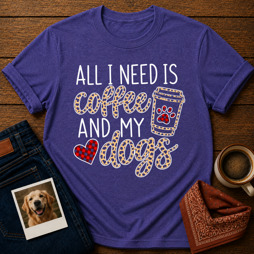 Coffee & Dogs, Obviously T-Shirt