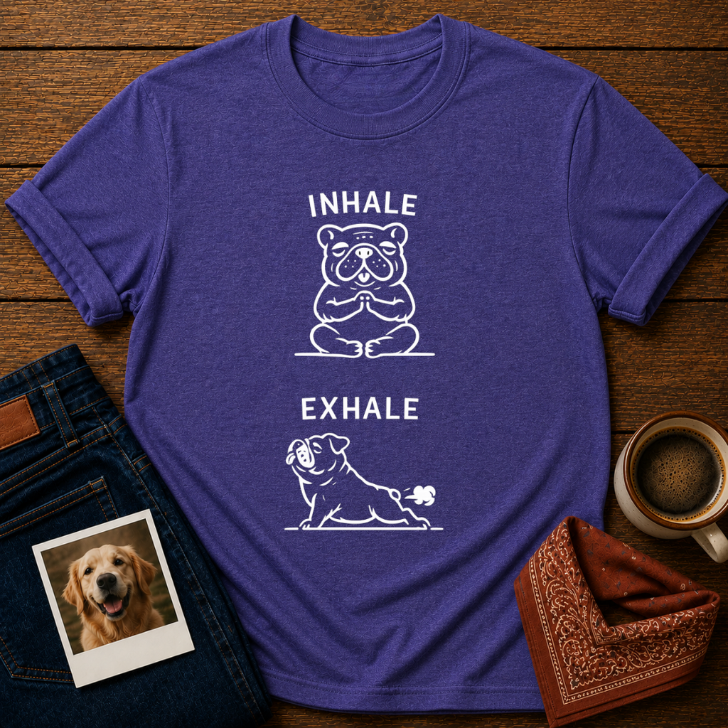 Inhale Exhale Bulldog T-Shirt