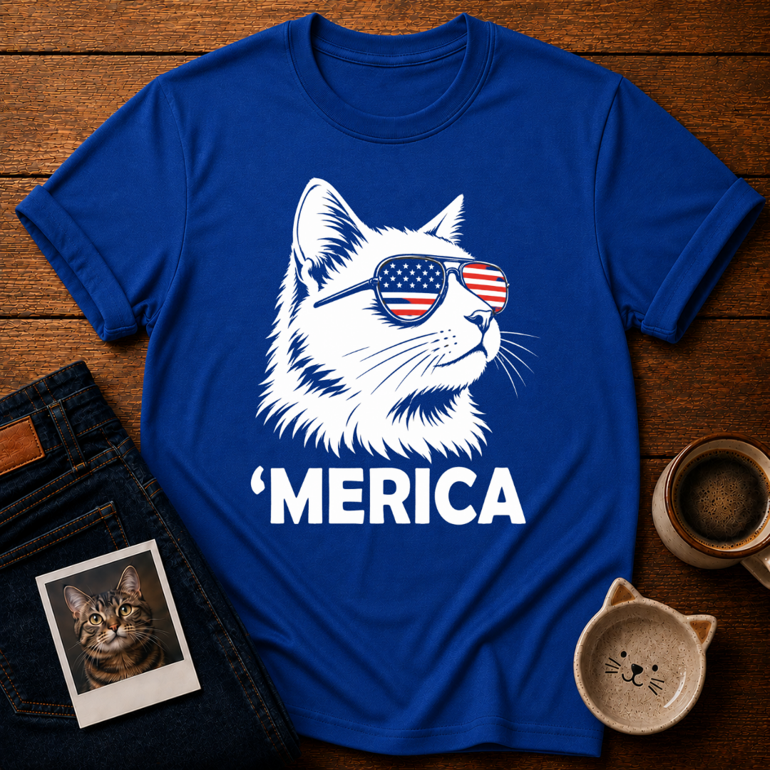 Merica Cat T-Shirt