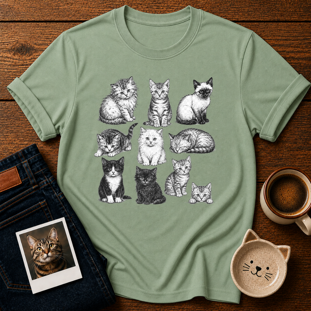 Cute Cats Collection T-Shirt