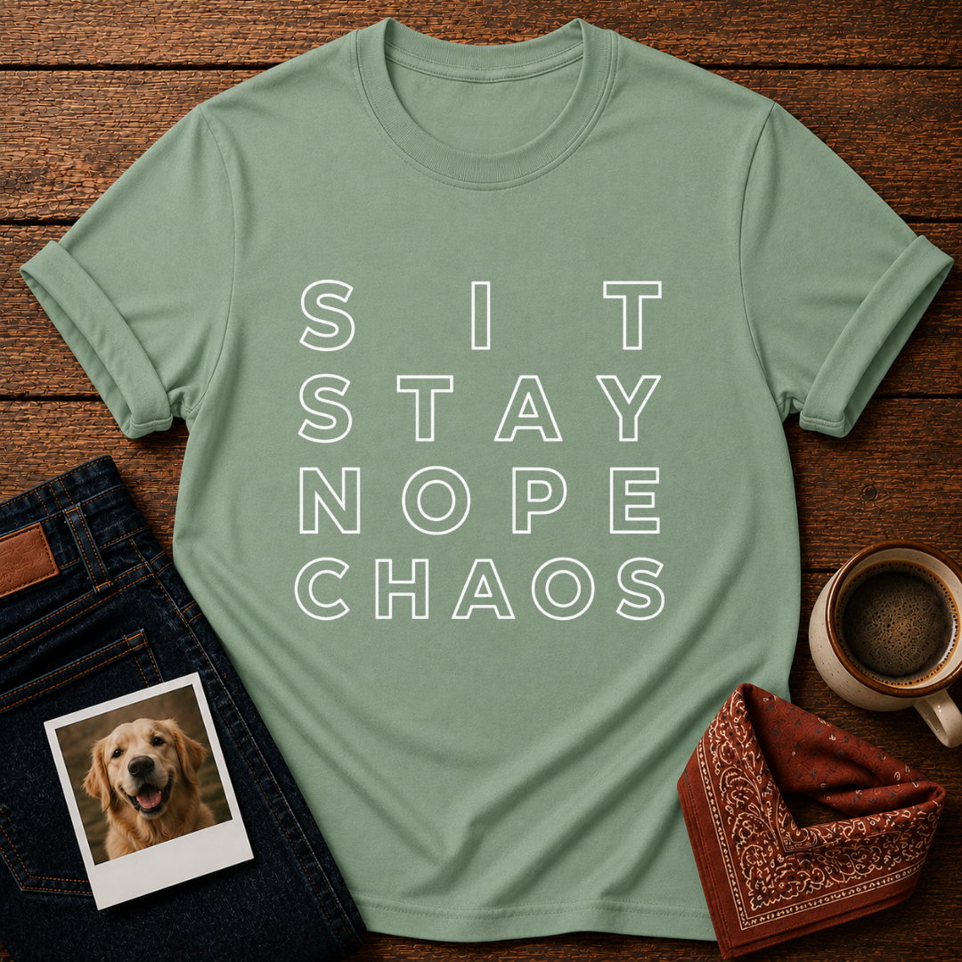 Sit, Stay, Nope T-Shirt