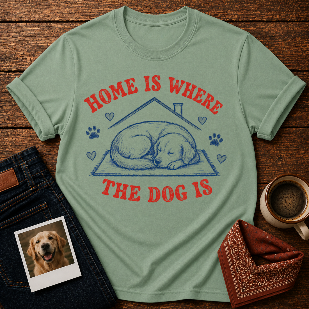 Home is where the dog is T-Shirt