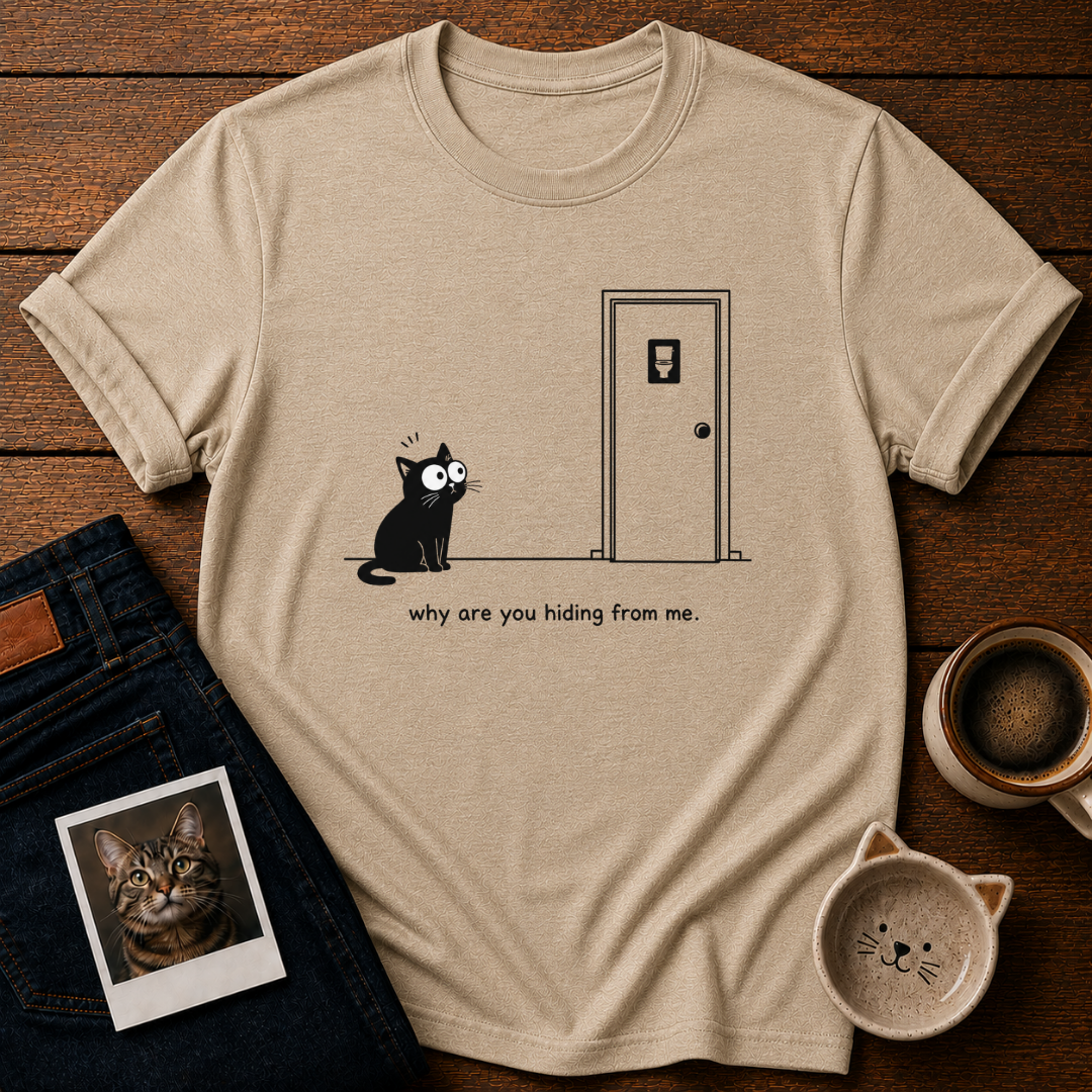 Hiding Cat T-Shirt