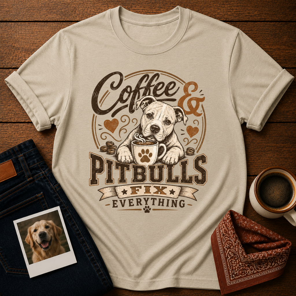 Coffee & Pitbulls T-Shirt