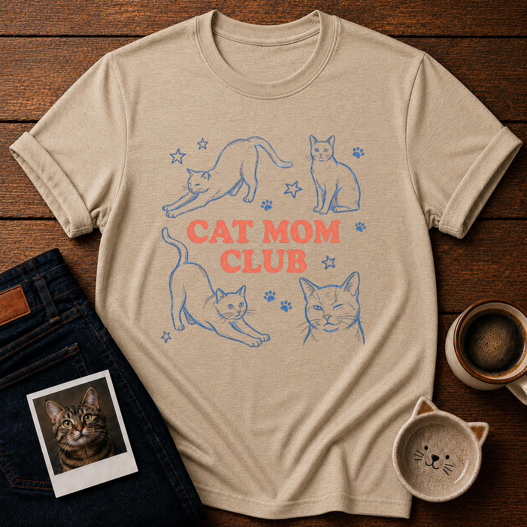 Cat Mom Club T-Shirt