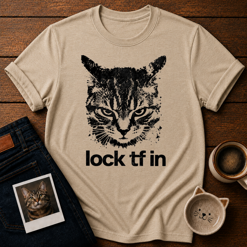 Focused Cat Energy T-Shirt