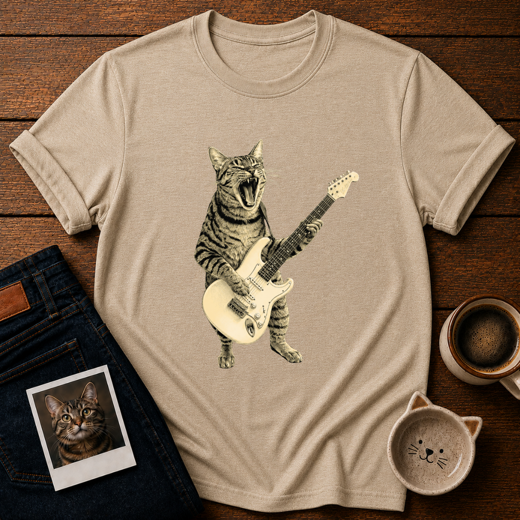 Rockstar Cat T-Shirt