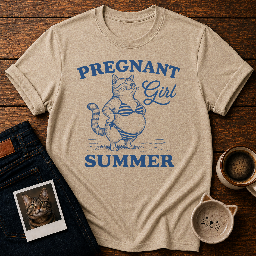 Pregnant Girl Summer T-Shirt