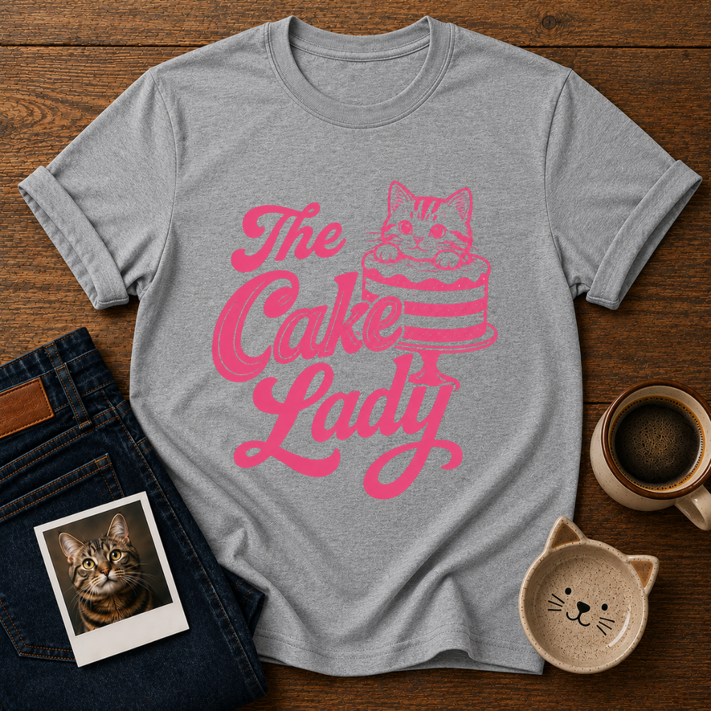 Cake Lady Cat T-Shirt